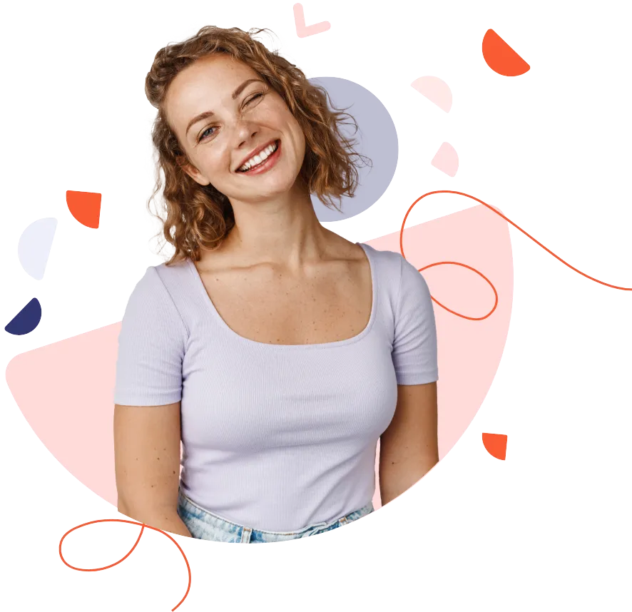 Pacientă zâmbind la clinica stomatologică Sorriso Dent din Pașcani